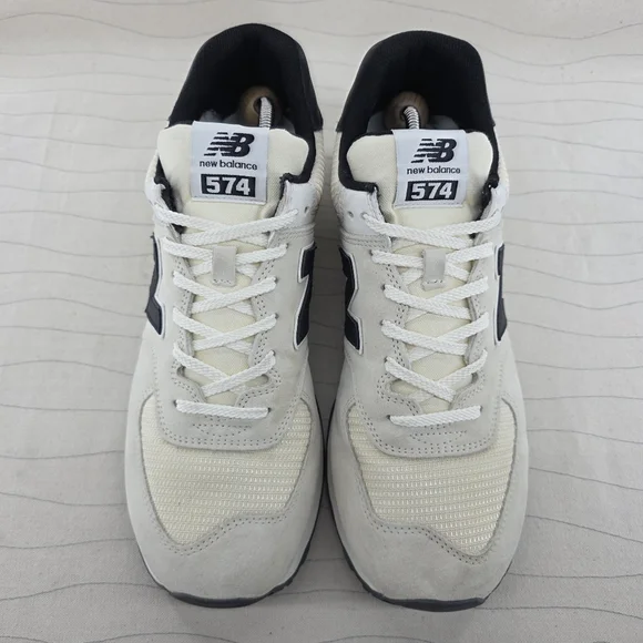 New Balance Mens 574 Macadamia Nut Beige Suede Shoes Sneaker ML574DW Size 13D - Picture 3 of 16
